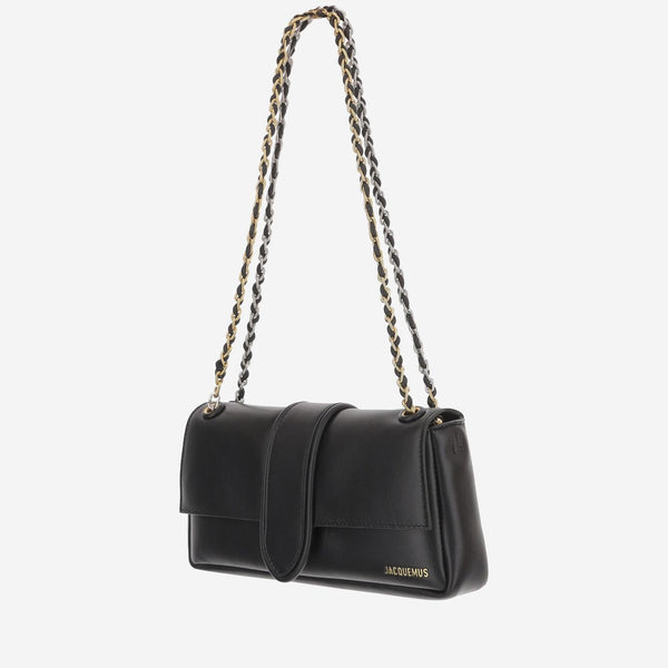 Shoulder Bag Chaine Black Leather