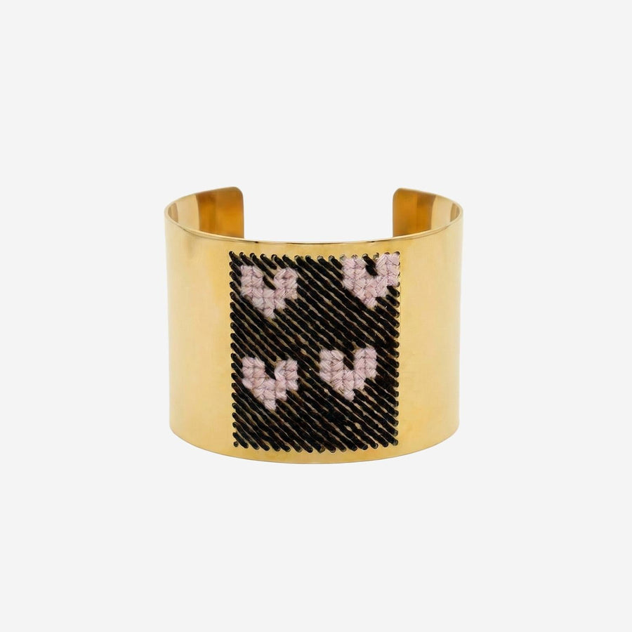 Bracelet With Heart Motif Multicolour Steel