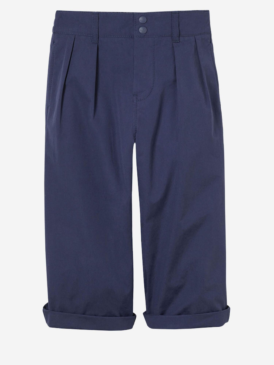 Cotton Pants Navy Trousers