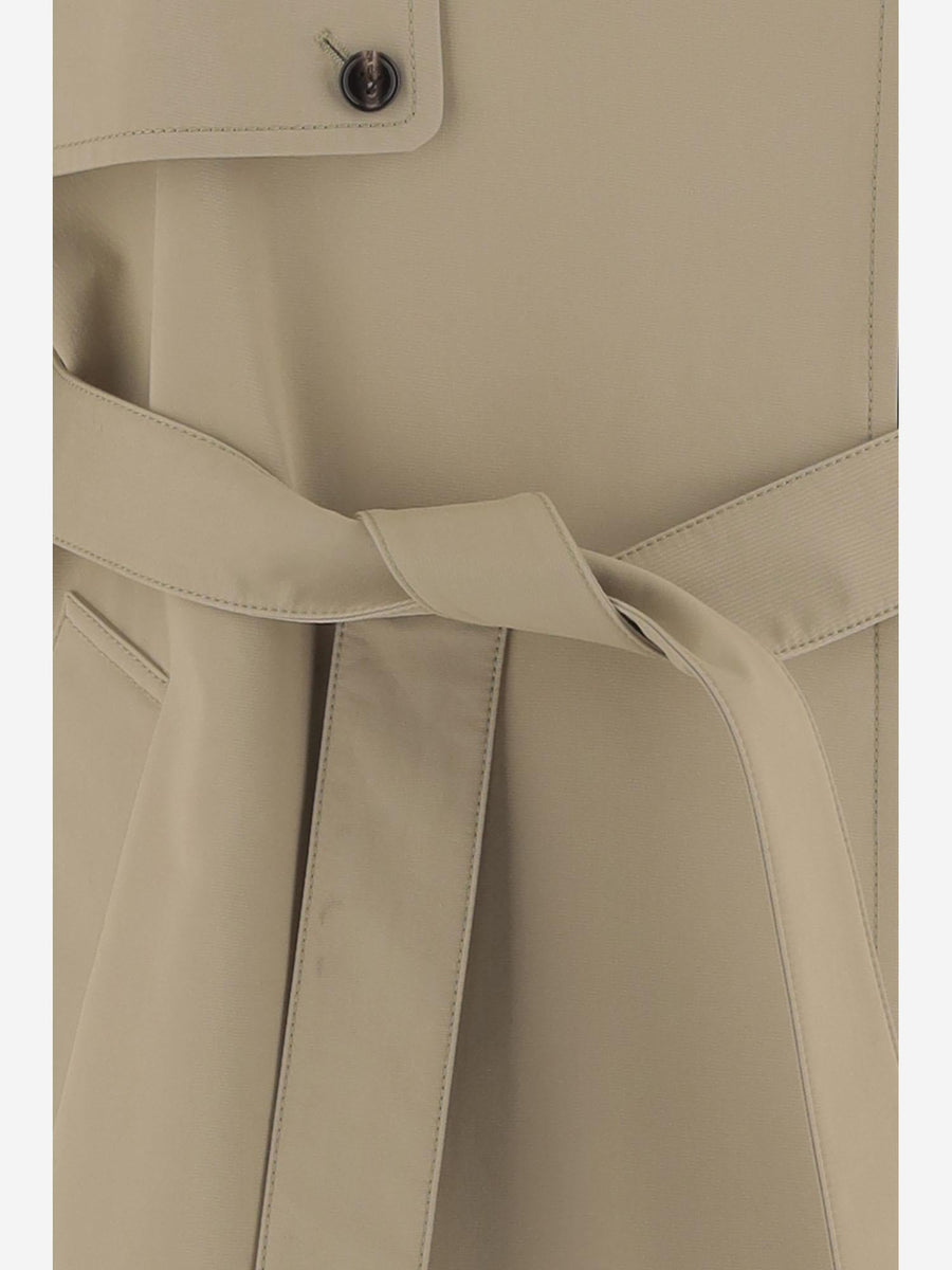 Trench Coat Cotton Beige