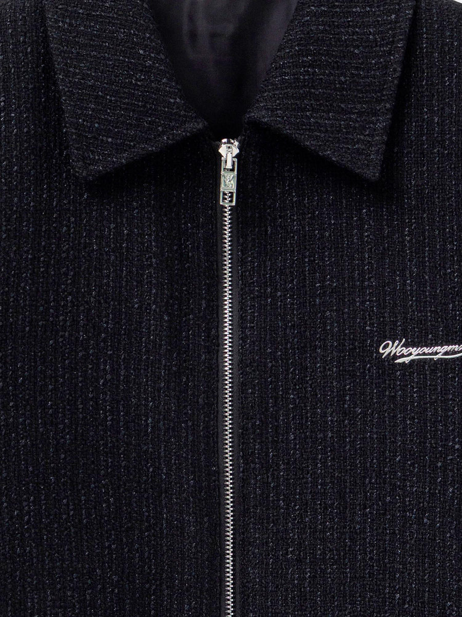 Jacket Stretch Wool-Blend Black