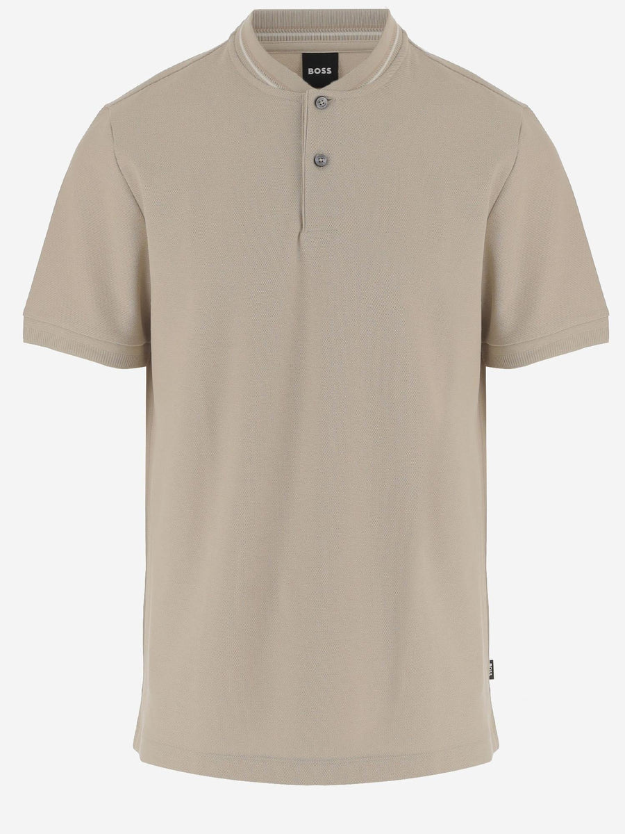 Polo Shirt Beige Cotton