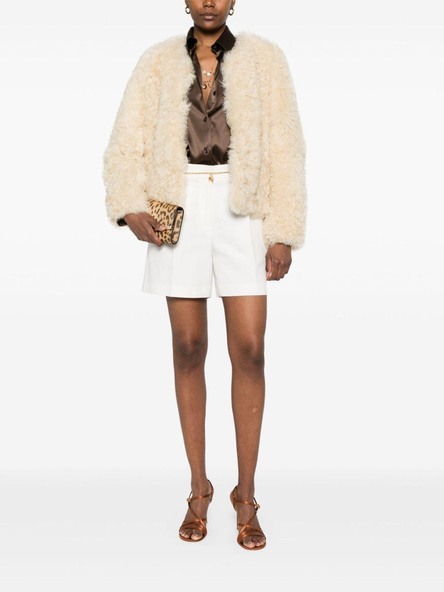 Lamb Fur Jacket White