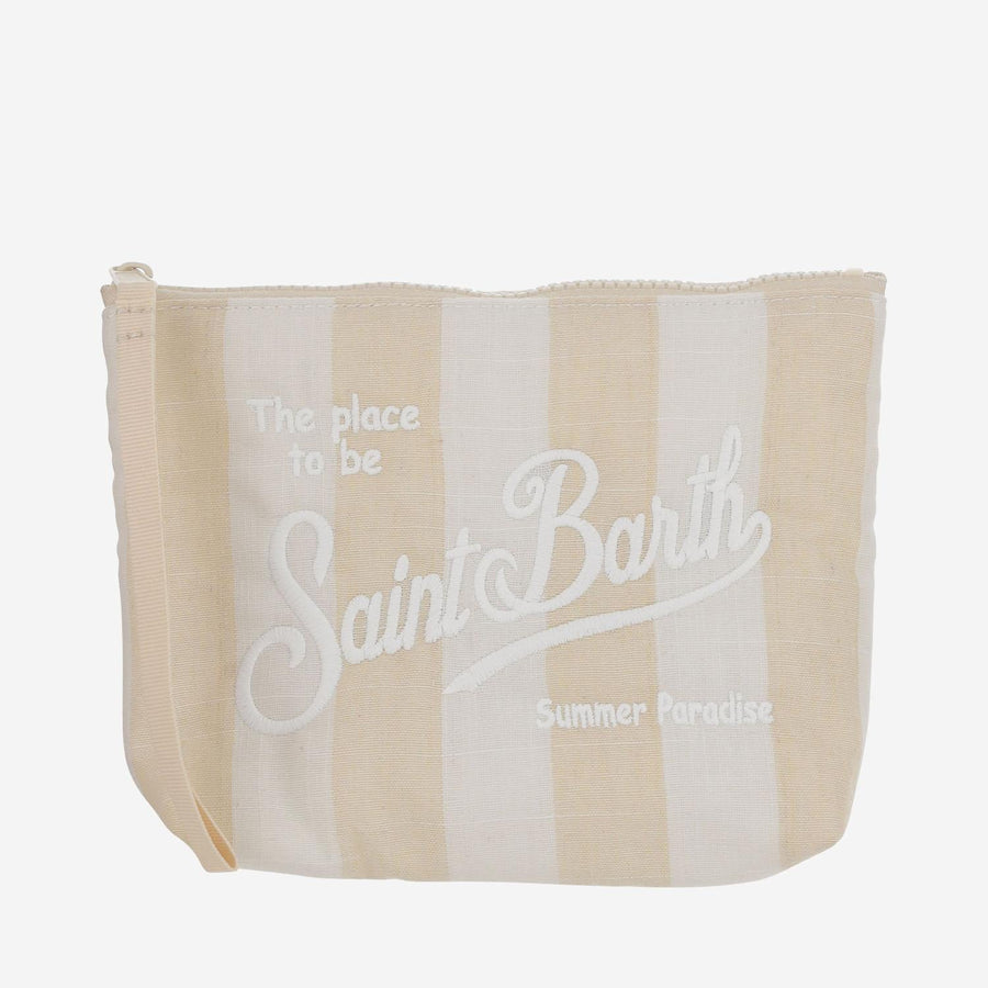 Fabric Clutch Bag With Logo Polyester