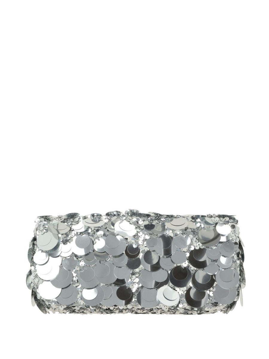 Baguette Shoulder Bag Sparkle Silver