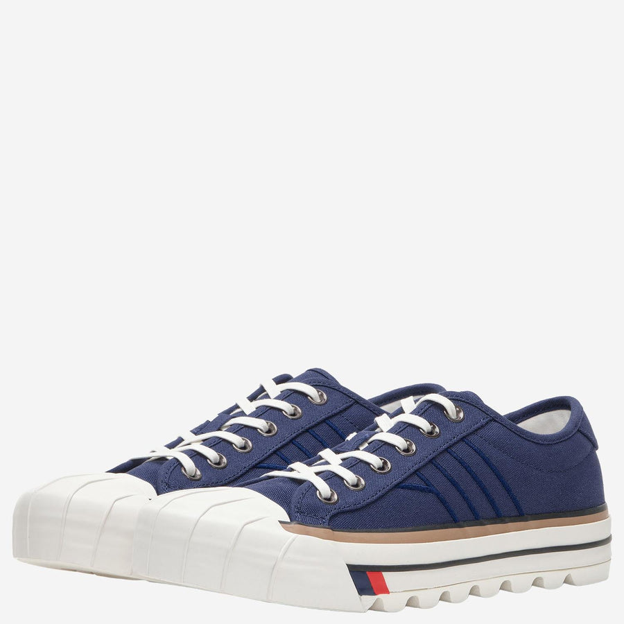 Canvas Sneakers Navy Cotton Trainers