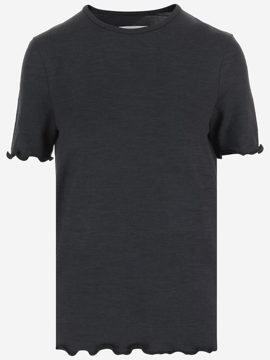 Silk Blend T-Shirt Black T-shirts & Jerseys