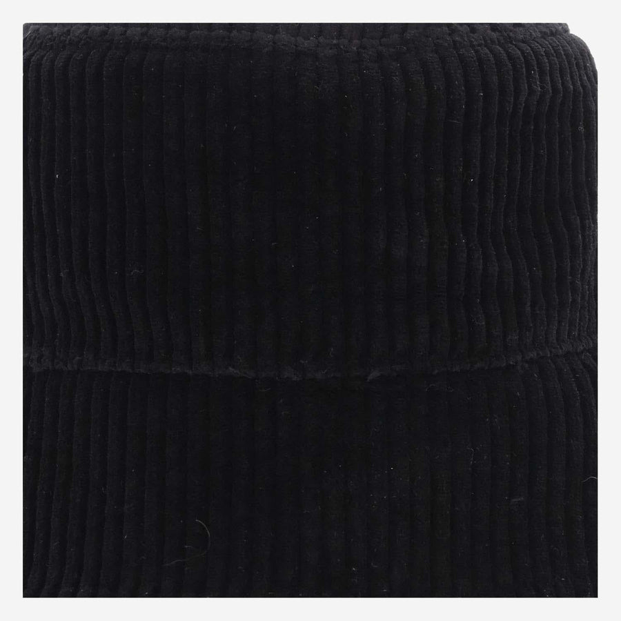 Bucket Hat Cotton Velvet Black
