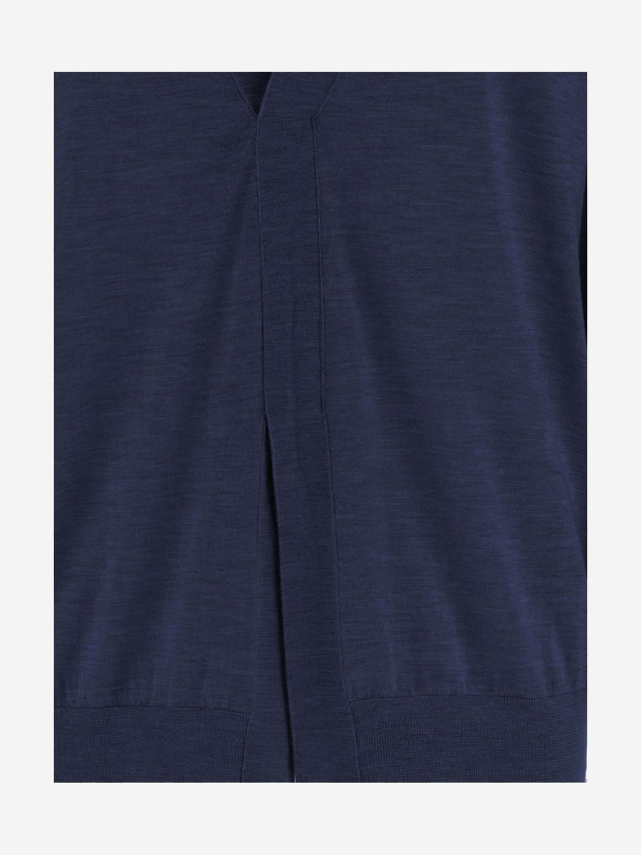 Knit Cashmere-Silk Navy Knitwear