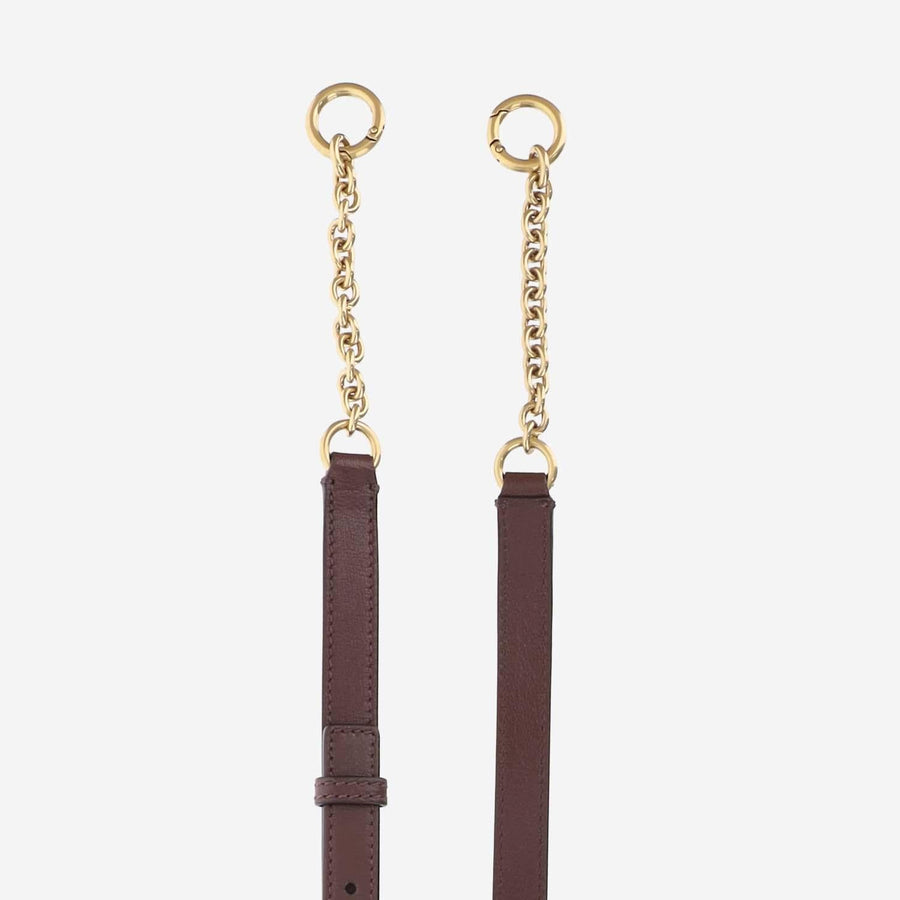 Leather Shoulder Bag Paddington Dark Brown