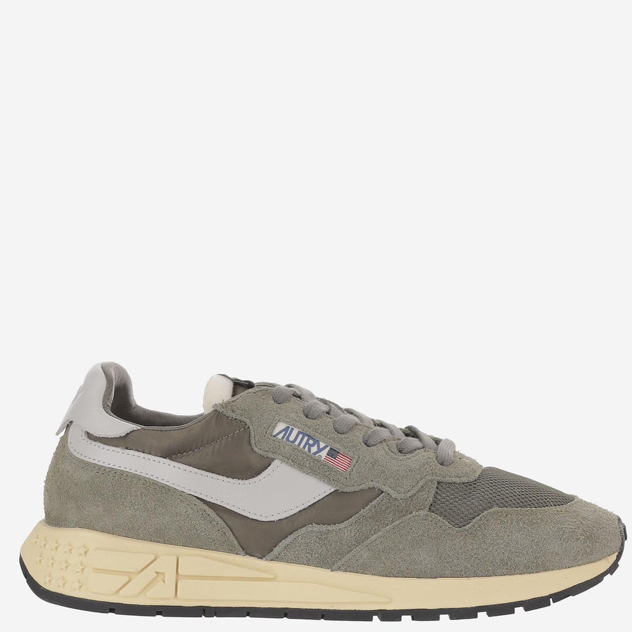 Sneakers Reelwind Low Olive Green Leather Trainers
