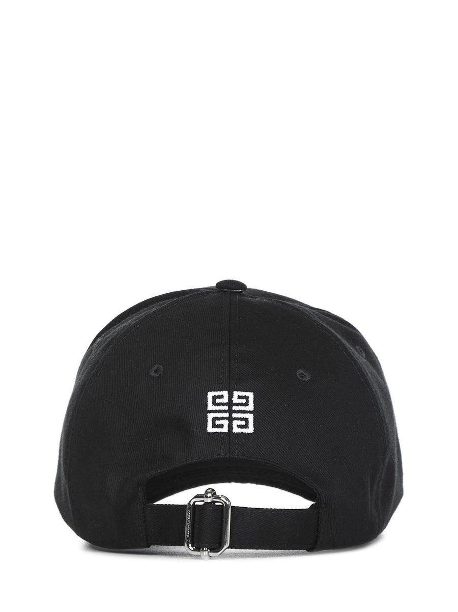 Black 4g Embroidered Cap Cotton Hat