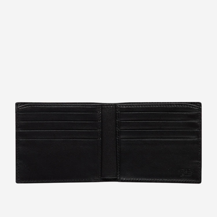 Bi-Fold Wallet Black Leather & Cardholders