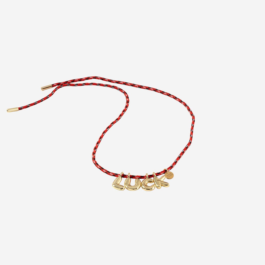 Necklace Fabric And Metal Multicolour