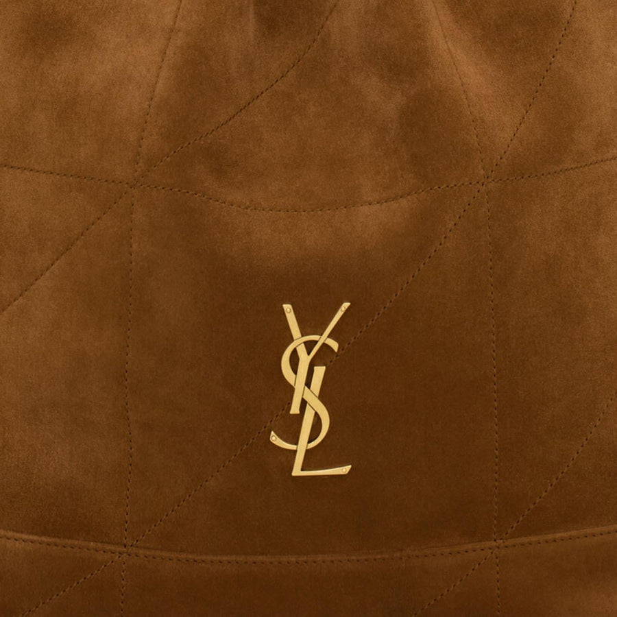 Jamie Suede Bag Brown Leather Clutch