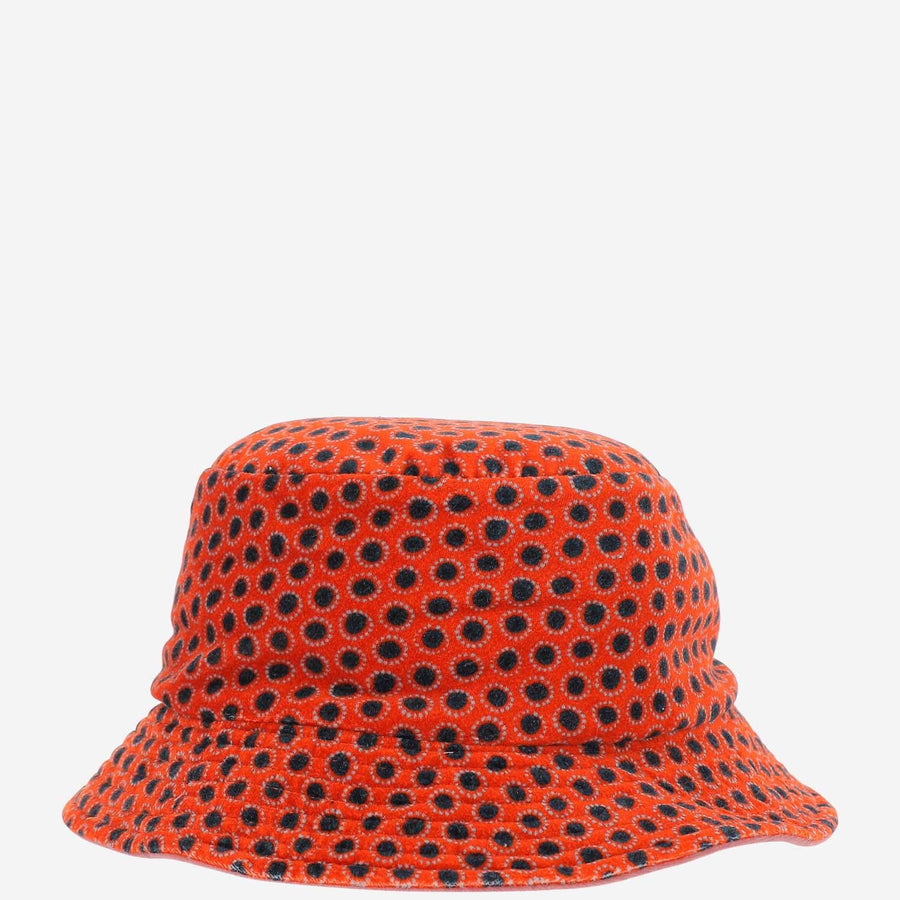All-Over Pattern Bucket Hat Powder Cotton