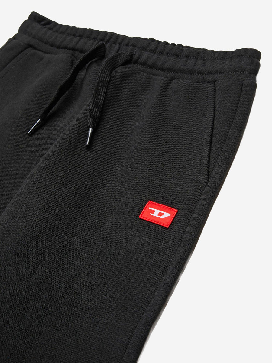 Cotton Trousers With Logo Black