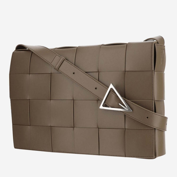 Maxi Cassette Bag Brown Leather Shoulder