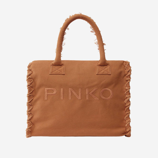 Shopper Bag Cotton Brown Handbags