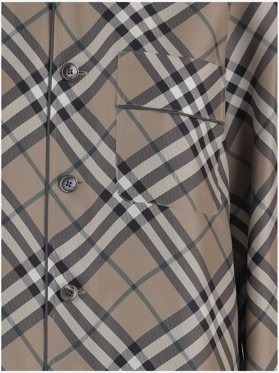 Silk Shirt With Check Pattern