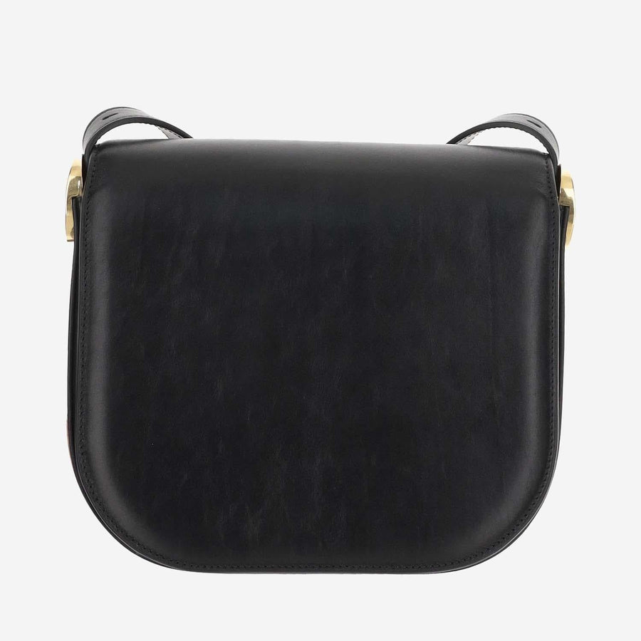 Medium Coin Leather Bag Black Satchels & Cross Body