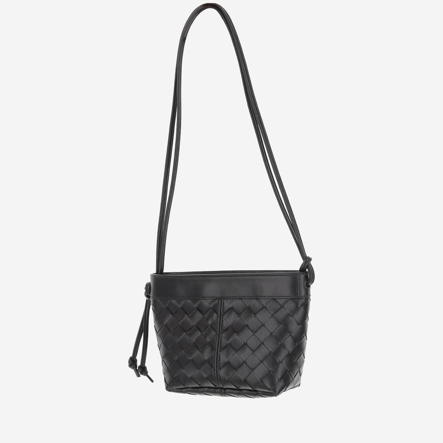 15 Venetian Leather Bag Black Pelle Shoulder
