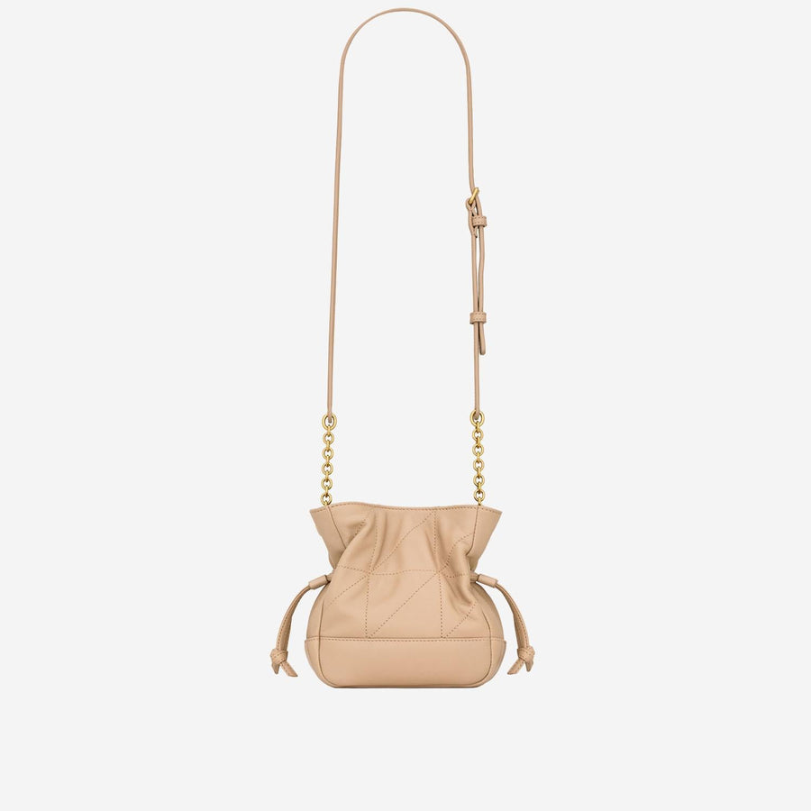 Leather Clutch Beige Shoulder Bags