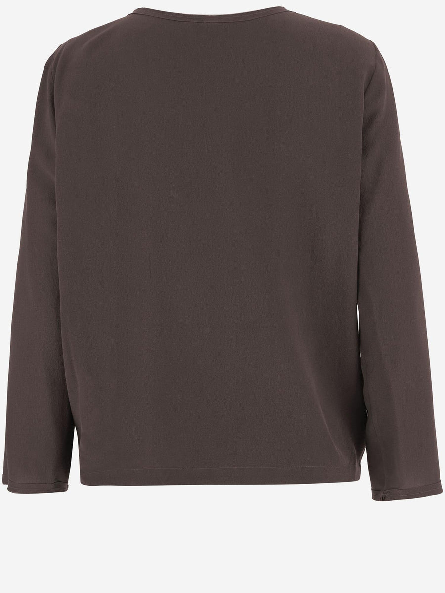Silk Knit Brown Knitwear