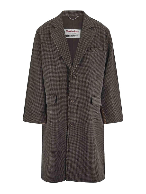 Martine Rose Coat Brown Wool