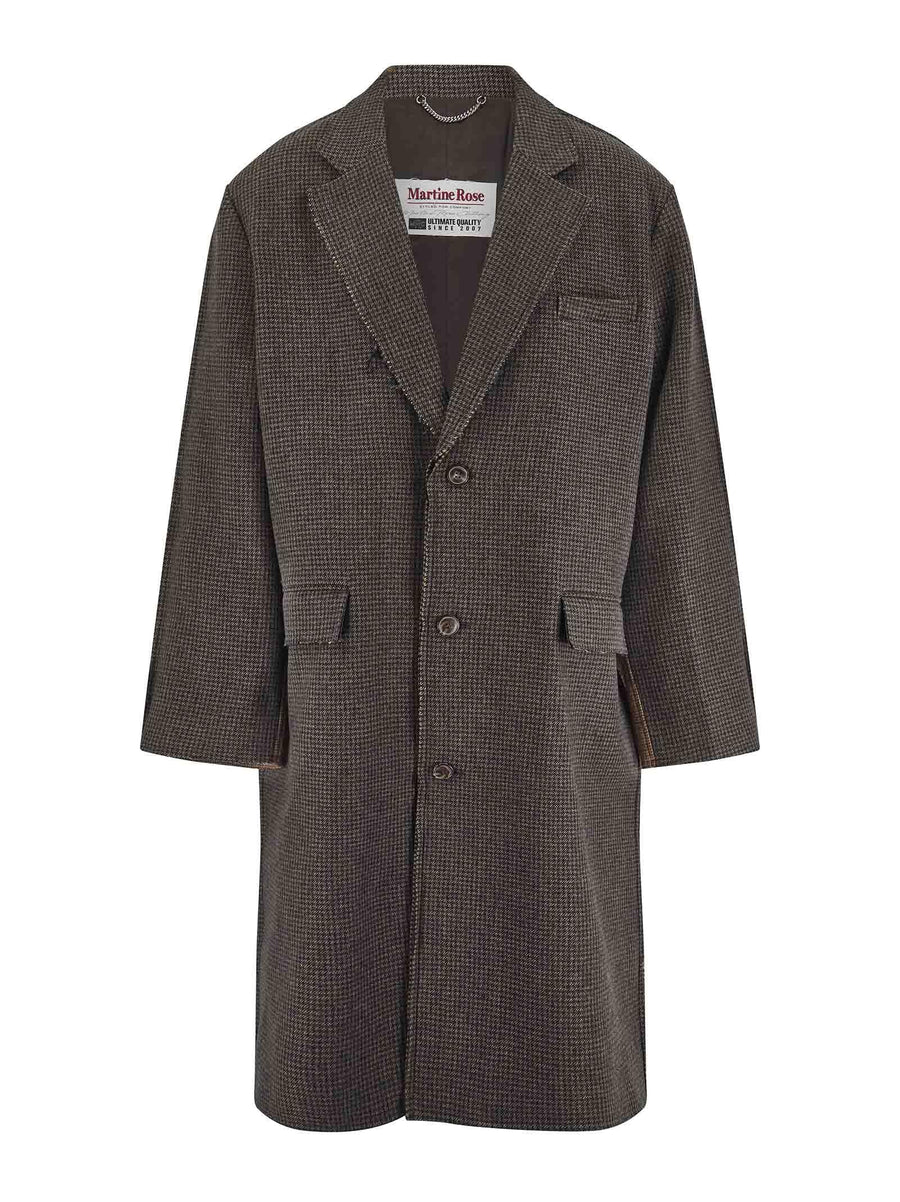 Martine Rose Coat Brown Wool