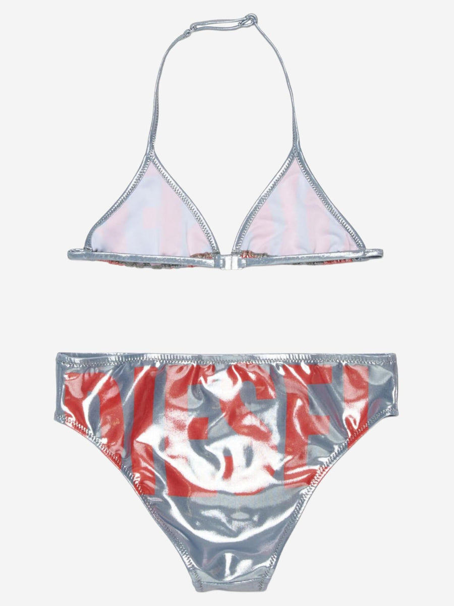 Bikini Middy Silver Polyester Swimsuits