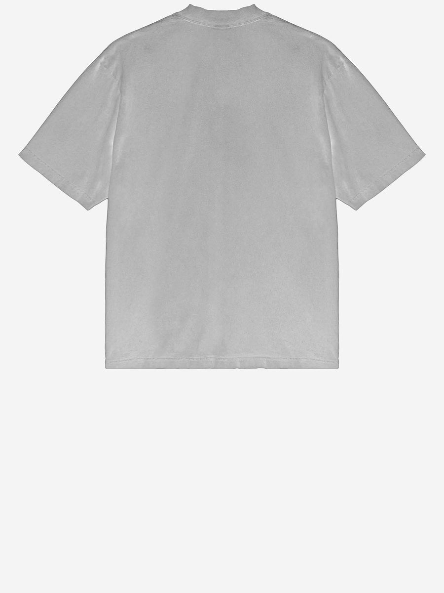 Cotton T-Shirt With Logo Print Grey T-shirts