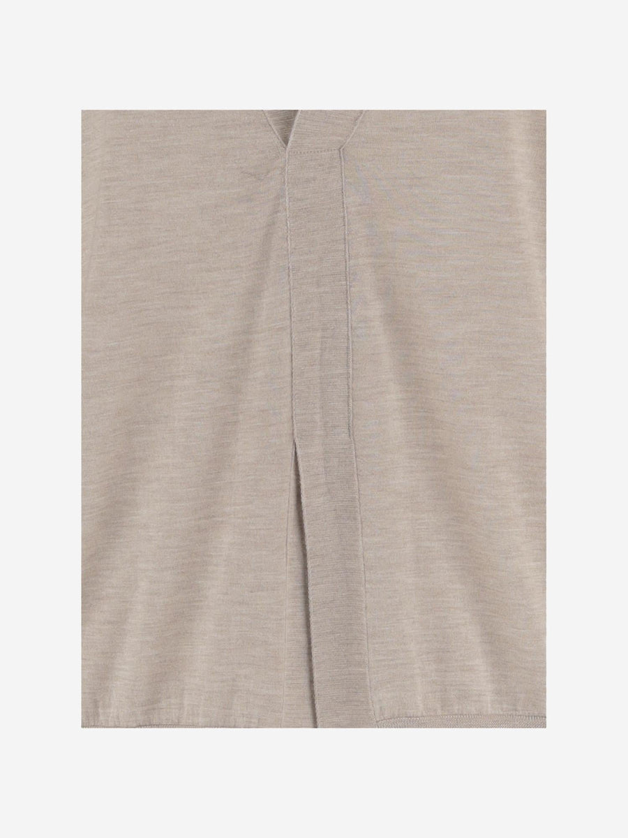 Knit Cashmere-Silk Beige Knitwear
