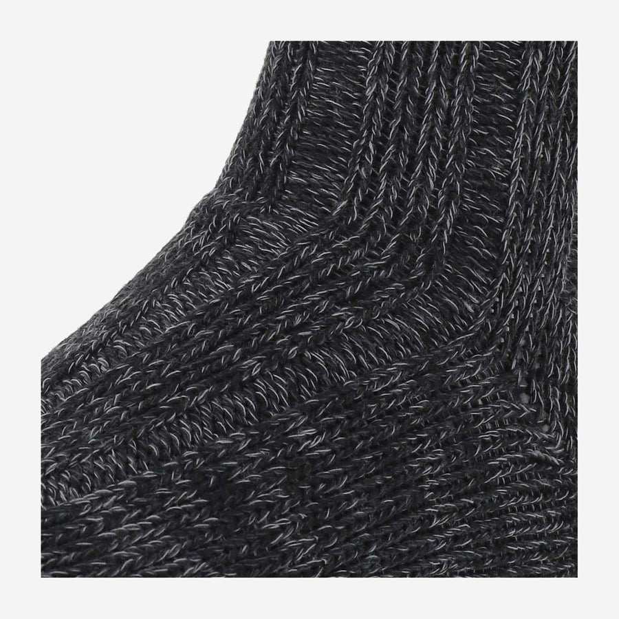 Stretch Cotton Blend Twist Socks Black