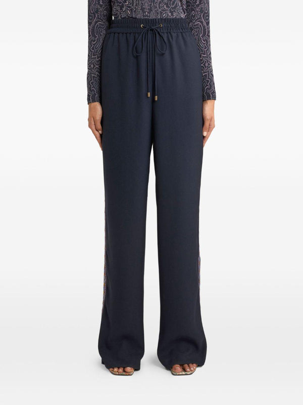 Trousers Night Blue Polyester