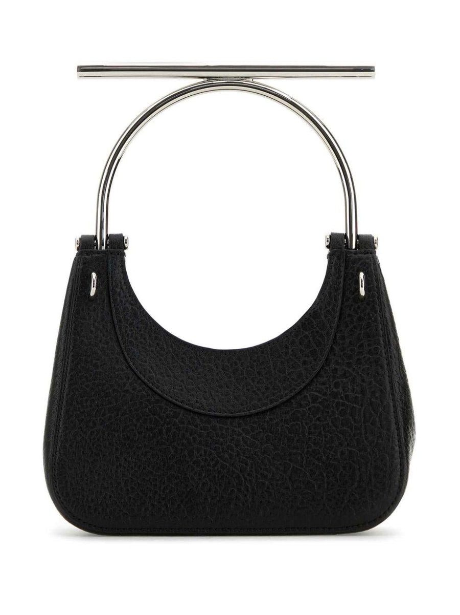Mcqueen T-Bar Mini Handbag Black Lambskin Handbags