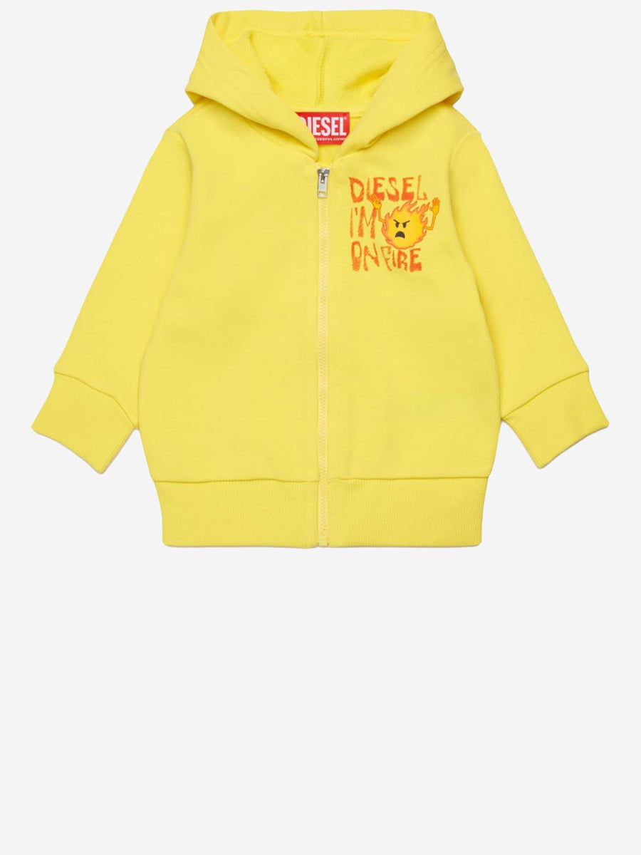 Sweatshirt Spilb Cotton Yellow Hoods & Sweatshirts