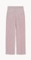 Cotton Striped Trousers Red