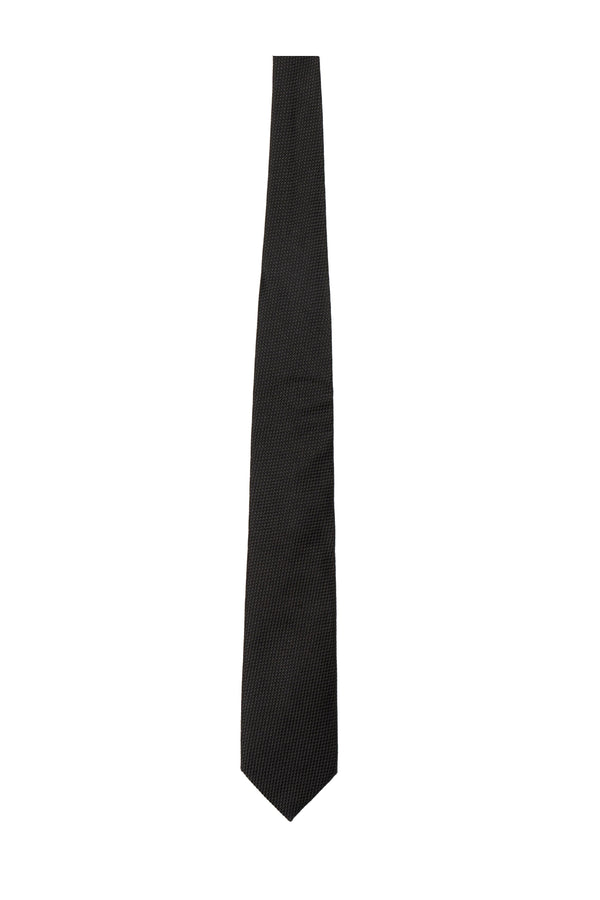 Silk Tie Black Mulberry Ties & Bow