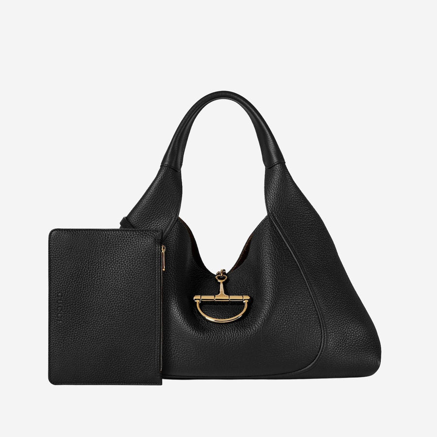 Shoulder Bag Black Calfskin