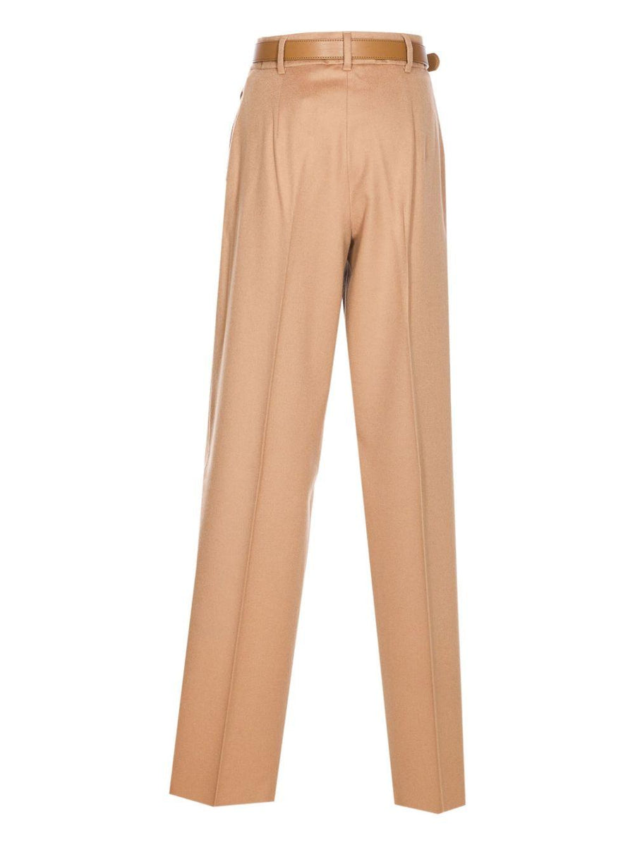 Trousers Paride Beige Virgin Wool
