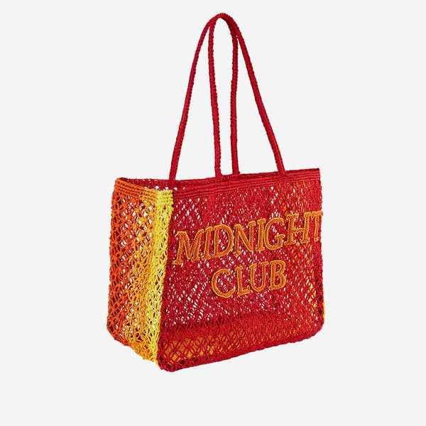 Shopping Bag Ulyss Raffia Red Tote