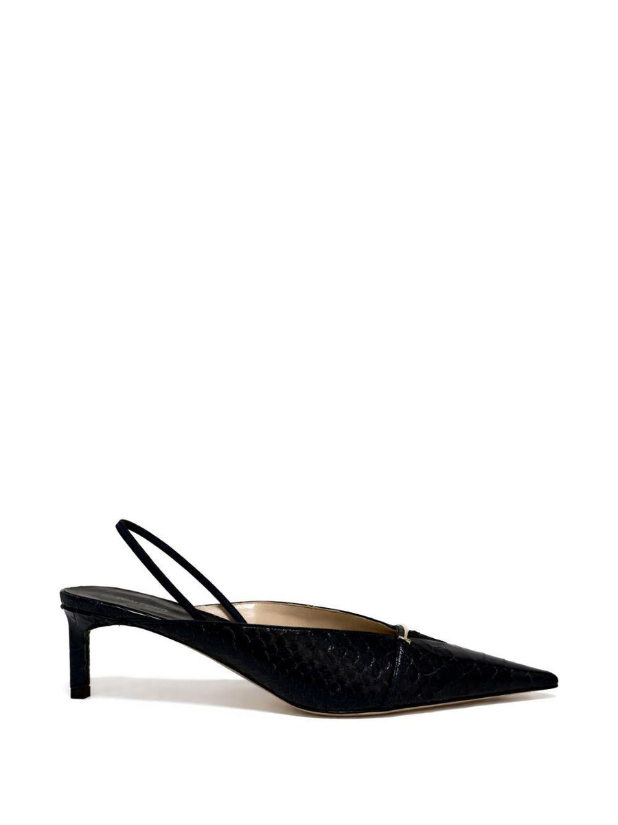 Pumps Julienne Décolleté Blue Calfskin