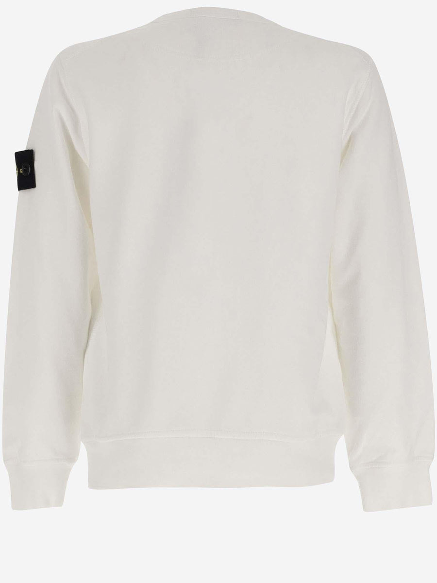 Cotton Sweatshirt White Белый Хлопок Knitwear