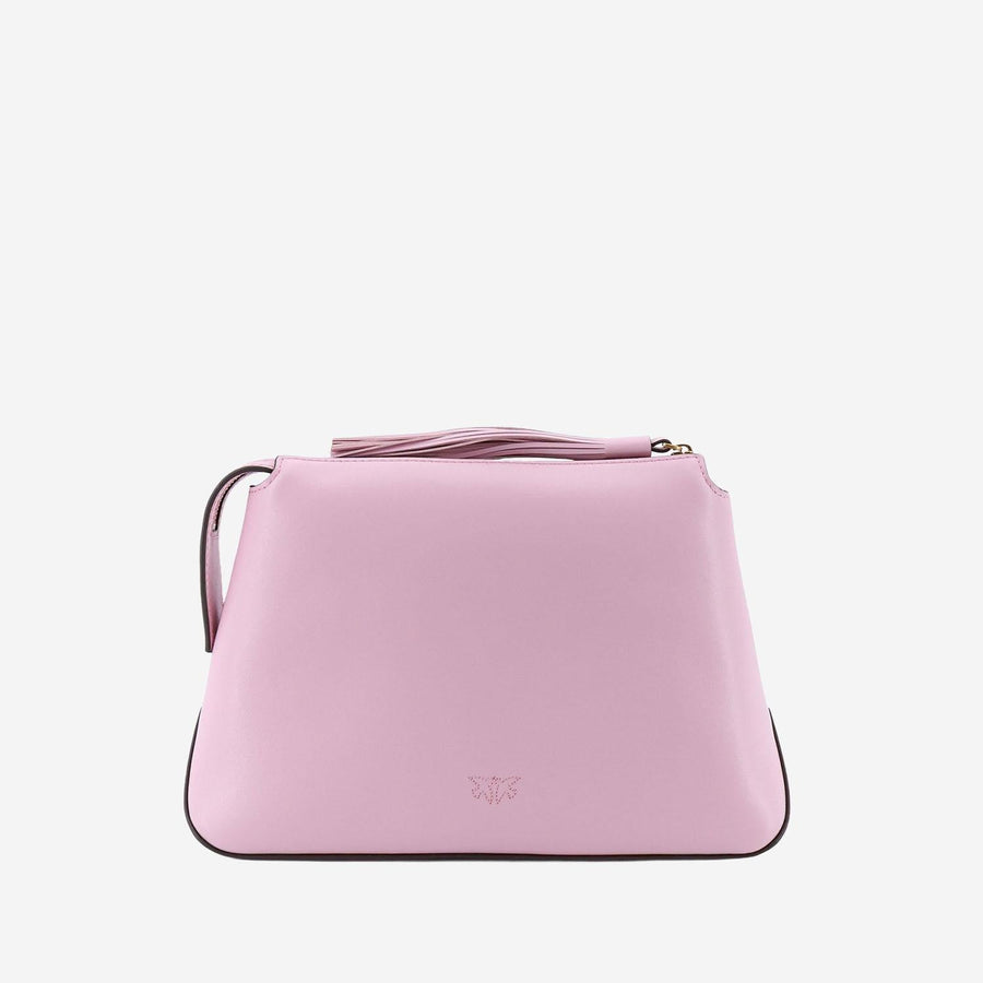 Leather Beauty Case With Logo Pink Accessory