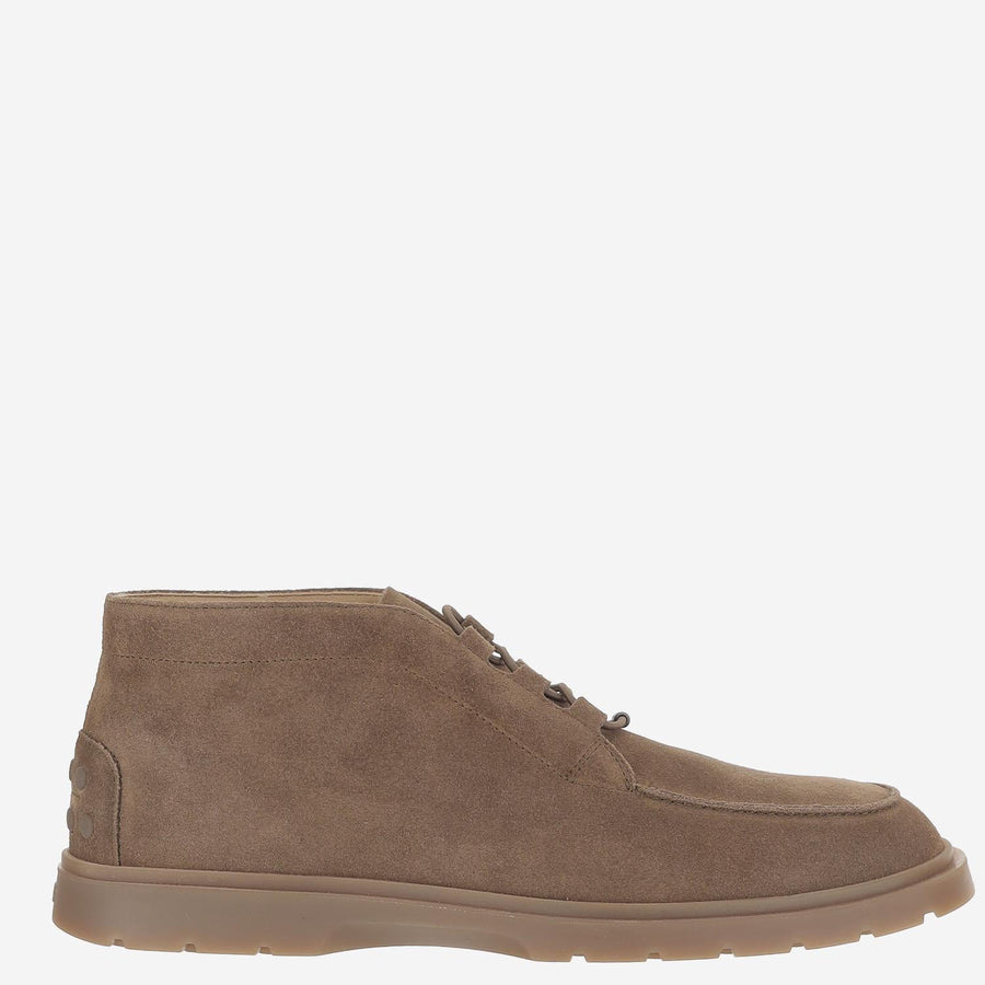 Ankle Boots Suede Beige