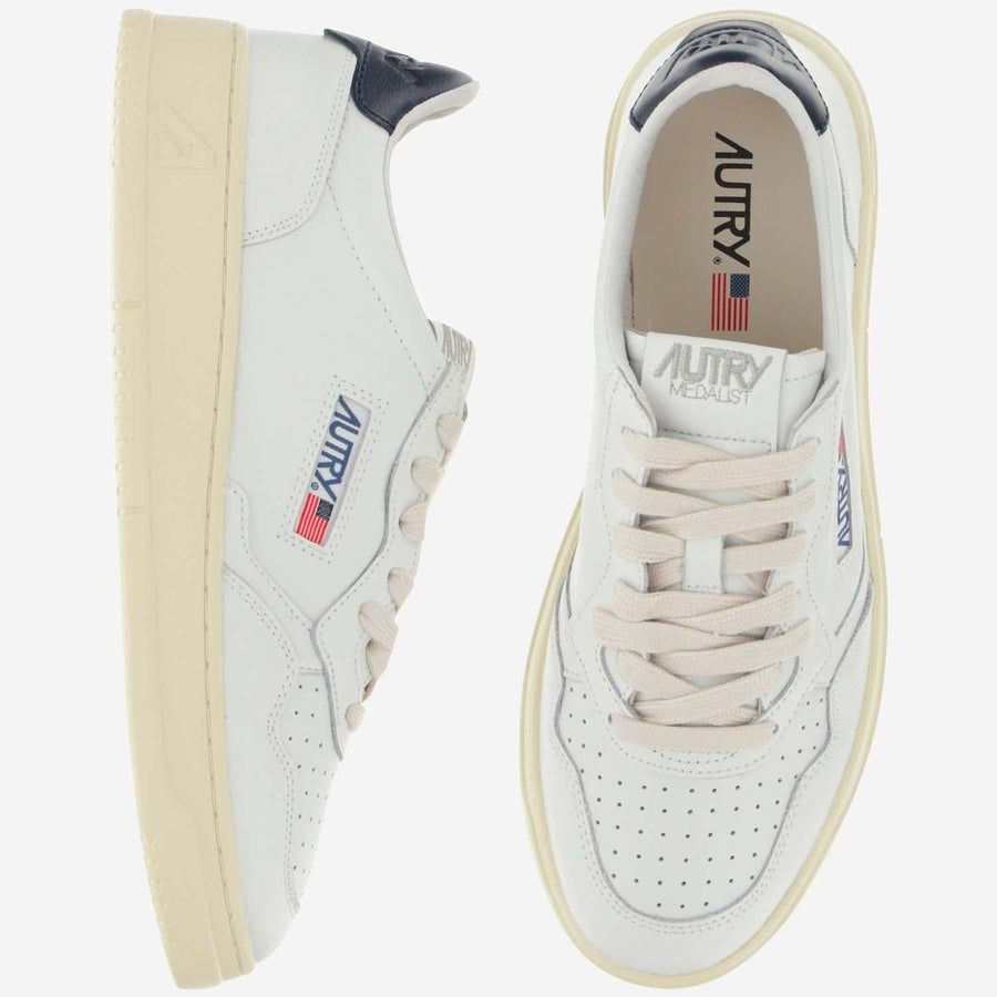 Medalist Low Sneakers Navy Cow Leather Trainers