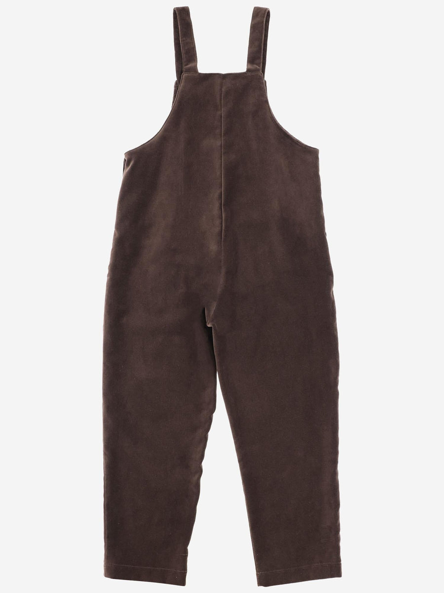 Dungarees Corded Velvet Brown Cotton Jumpsuits