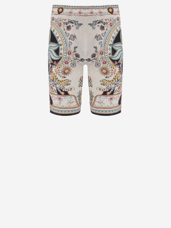 Shorts Printed Viscose Multicolour