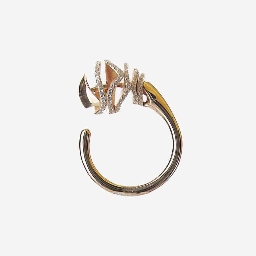 Ring Drop Rose Gold Zircon